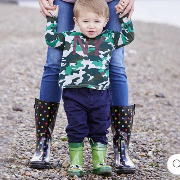 WESTERN CHIEF WOMEN'S DOT CITY TALL RAIN BOOT - BLACK - Picture 4 of 8